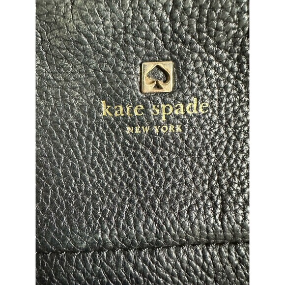 Kate Spade Black Pebbled Leather Handbag Crossbody - Picture 9 of 10